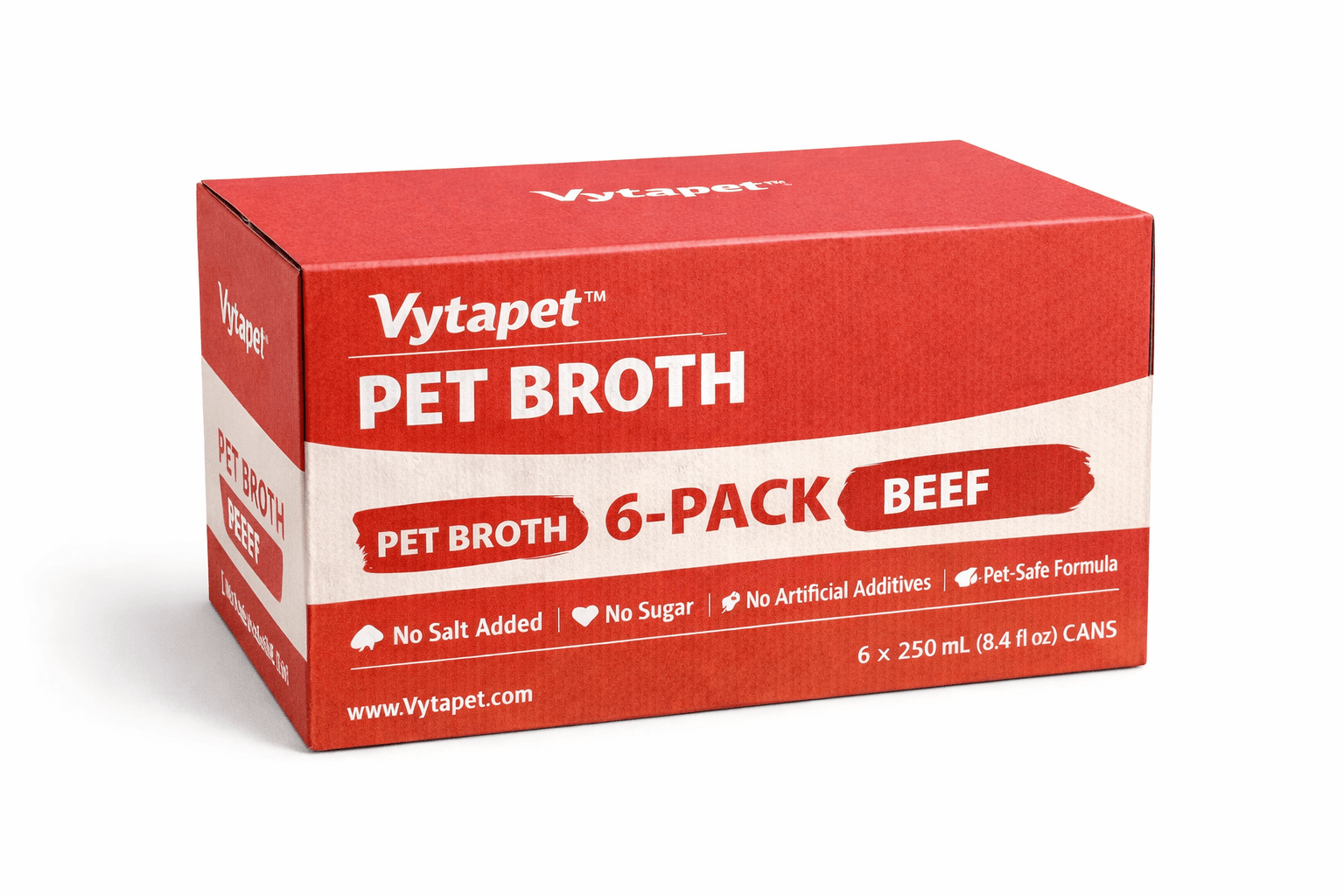 Vytapet Grain-Free Beef Bone Broth for dogs canned for immune support and high protein