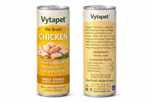 Vytapet Chicken Bone Broth - Lean Protein Meal Topper.